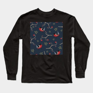 Bird Pattern Long Sleeve T-Shirt
